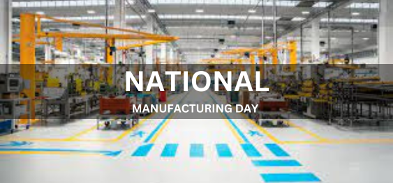 NATIONAL MANUFACTURING DAY [राष्ट्रीय विनिर्माण दिवस]